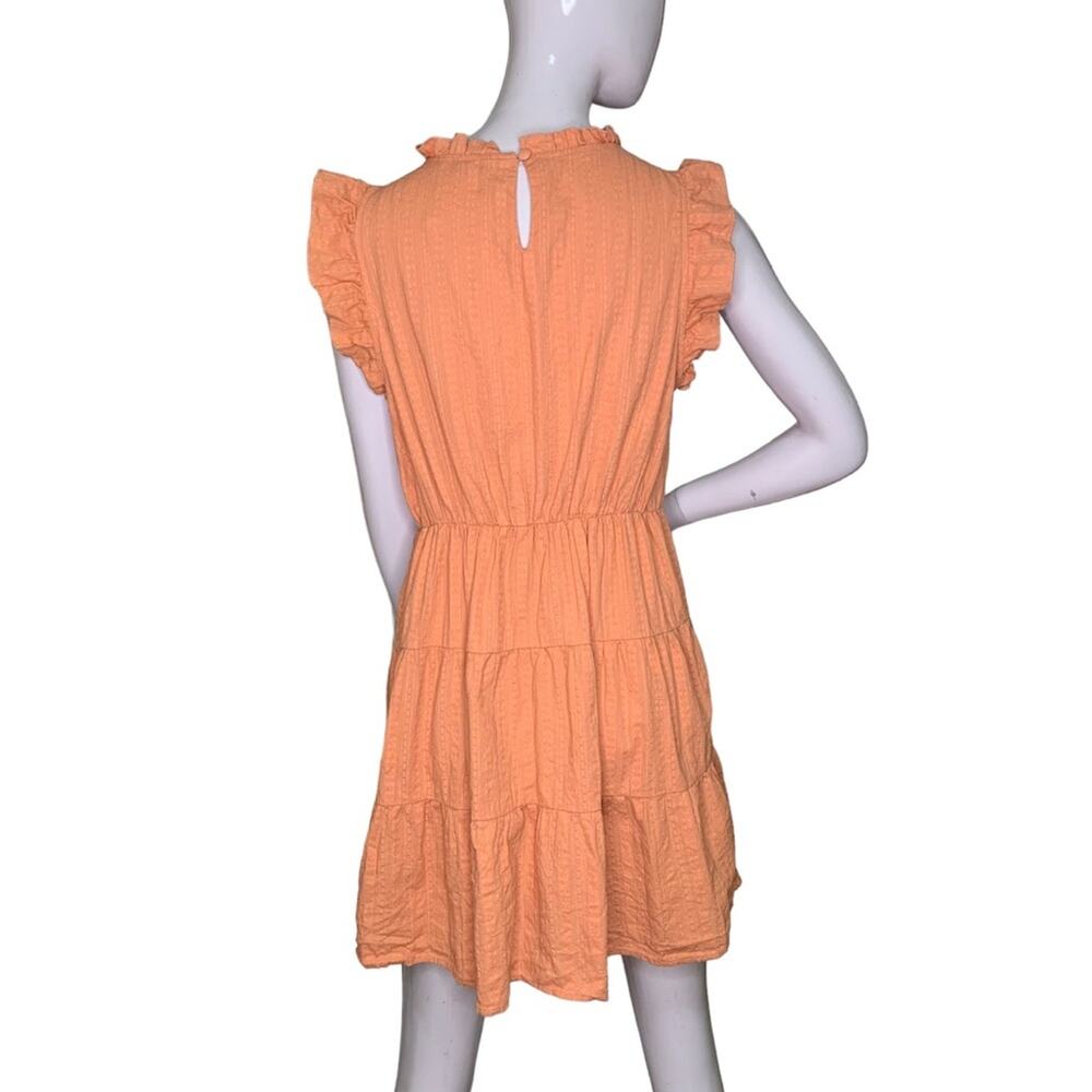 Simplee Summer Dress Sleeveless Rusty Orange Size L Looks Like S - Picture 6 of 13